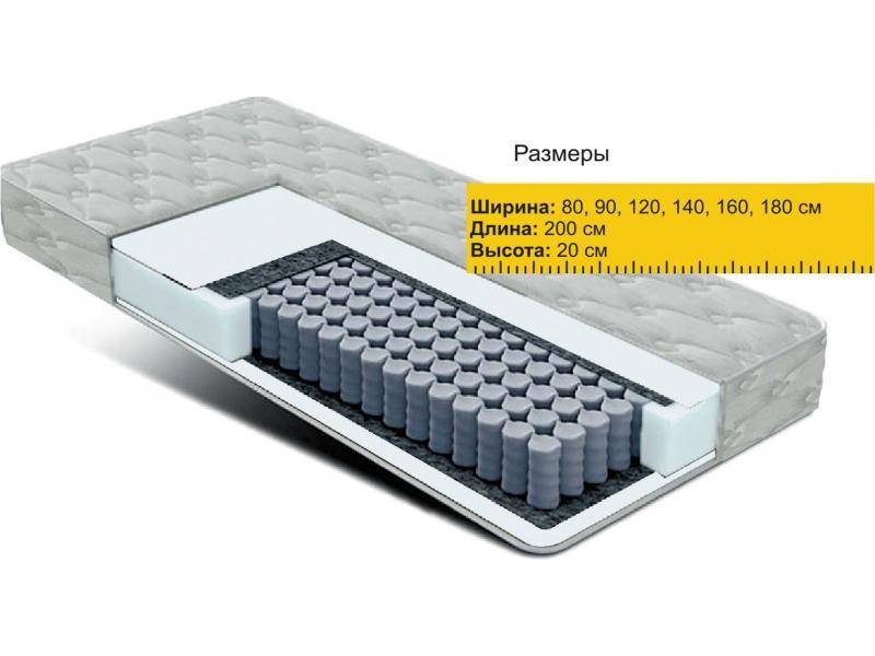 матрас независимые пружины струттофайбер в Стерлитамаке