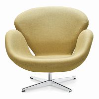 кресло swan chair бежевое в Стерлитамаке