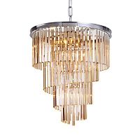 люстра helix amber от delight collection хром/янтарная в Стерлитамаке