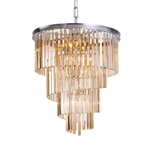 люстра helix amber от delight collection хром/янтарная в Стерлитамаке