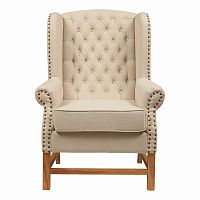 кресло мягкое с ушами french provincial armchair бежевое в Стерлитамаке