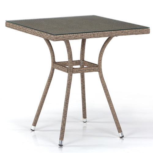 стол из иск. ротанга t282bnt-w56-70x70 light brown в Стерлитамаке
