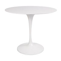 стол eero saarinen style tulip table mdf белый d90 глянцевый в Стерлитамаке