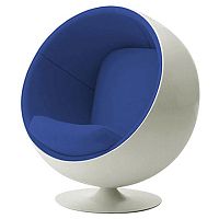 детское кресло eero ball chair бело-синее в Стерлитамаке