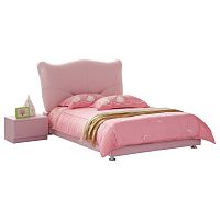 кровать pink leather kitty 120х200 в Стерлитамаке