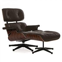 кресло eames style lounge chair палисандр коричневое в Стерлитамаке