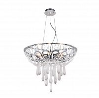 подвесная люстра crystal lux dorotea sp5 d450 chrome прозрачная в Стерлитамаке