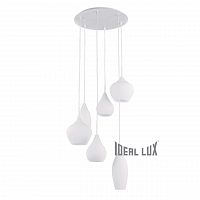 подвесная люстра ideal lux soft sp6 bianco в Стерлитамаке