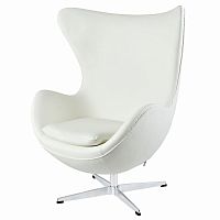 кресло egg chair by arne jacobsen белое в Стерлитамаке