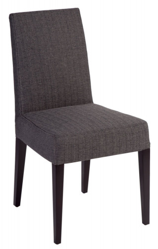 стул aylso dining chair кожа тёмно-серая в Стерлитамаке