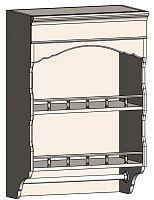 шкаф с полками и фигурным основанием навесной марсель молочно-белый в Стерлитамаке
