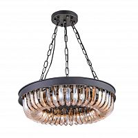 люстра terra black amber d50 черная, стекло янтарного цвета в Стерлитамаке