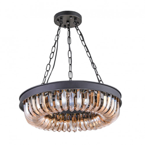 люстра terra black amber d50 черная, стекло янтарного цвета в Стерлитамаке