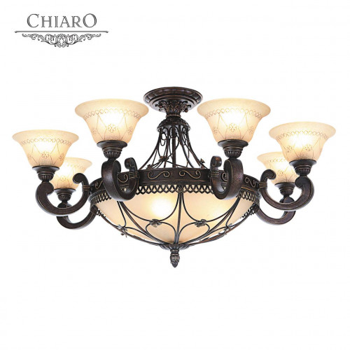 потолочная люстра chiaro айвенго 382012812 бежевая в Стерлитамаке