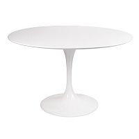 стол eero saarinen style tulip table mdf d110 глянцевый белый в Стерлитамаке