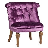 кресло sophie tufted slipper chair сиреневое в Стерлитамаке