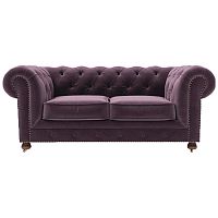 диван chesterfield lux двухместный прямой фиолетовый в Стерлитамаке