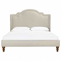 кровать двуспальная 160х200 бежевая cassis upholstered в Стерлитамаке