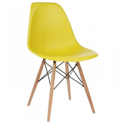 стул деревянный eames pc-015 yellow в Стерлитамаке