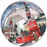 тарелка сувенирная спасская башня в Стерлитамаке