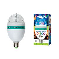 светодиодный светильник-проектор (09839) volpe disko uli-q301 03w/rgb/e27 white в Стерлитамаке