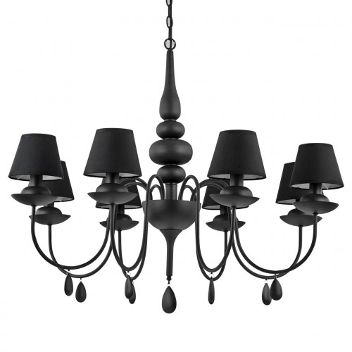 подвесная люстра ideal lux blanche sp8 nero в Стерлитамаке