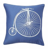 подушка с ретро-велосипедом retro bicycle blue в Стерлитамаке