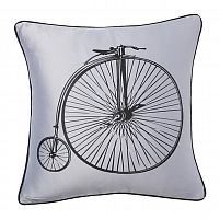 подушка с ретро-велосипедом retro bicycle grey в Стерлитамаке