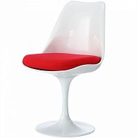 стул eero saarinen style tulip chair красная подушка в Стерлитамаке