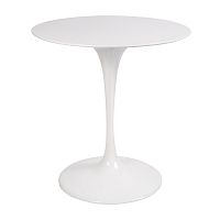 стол eero saarinen style tulip table top mdf d70 глянцевый белый в Стерлитамаке