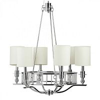 люстра easton light chandelier хром, бежевая в Стерлитамаке