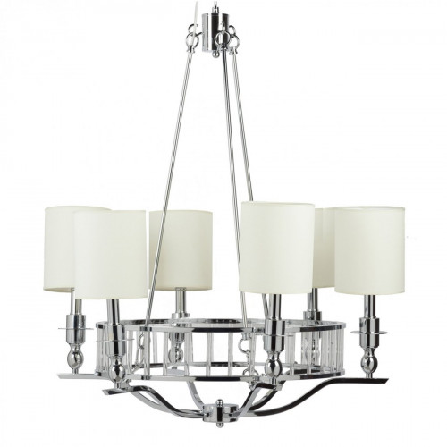 люстра easton light chandelier хром, бежевая в Стерлитамаке