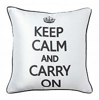 подушка с надписью keep calm and carry on в Стерлитамаке