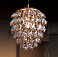 подвесной светильник crystal lux charme sp3+3 led gold/amber в Стерлитамаке