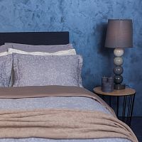 комплект постельного белья decoflux сатин 1.5 спальный versaille grey в Стерлитамаке