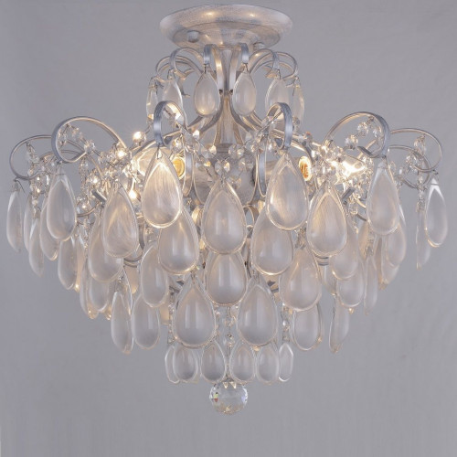 потолочная люстра crystal lux sevilia pl4 silver в Стерлитамаке