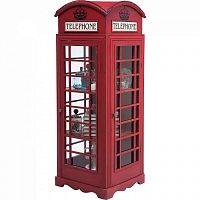 шкаф-витрина london telephone красный в Стерлитамаке