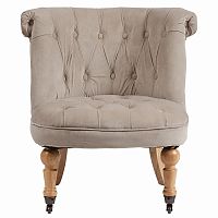 кресло amelie french country chair серо-бежевое в Стерлитамаке