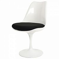 стул eero saarinen style tulip chair черная подушка в Стерлитамаке