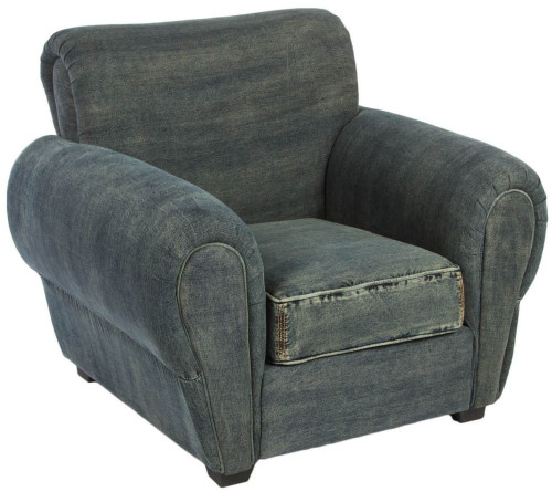 кресло san francisco denim armchair серое в Стерлитамаке