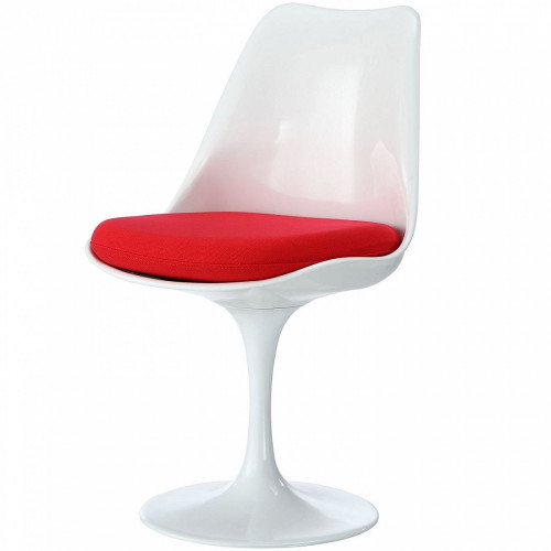 стул eero saarinen style tulip chair красная подушка в Стерлитамаке